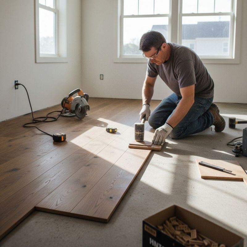 Hickory Floor Installation