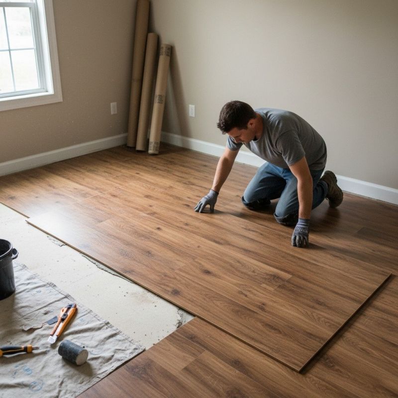 Linoleum Floor Installation